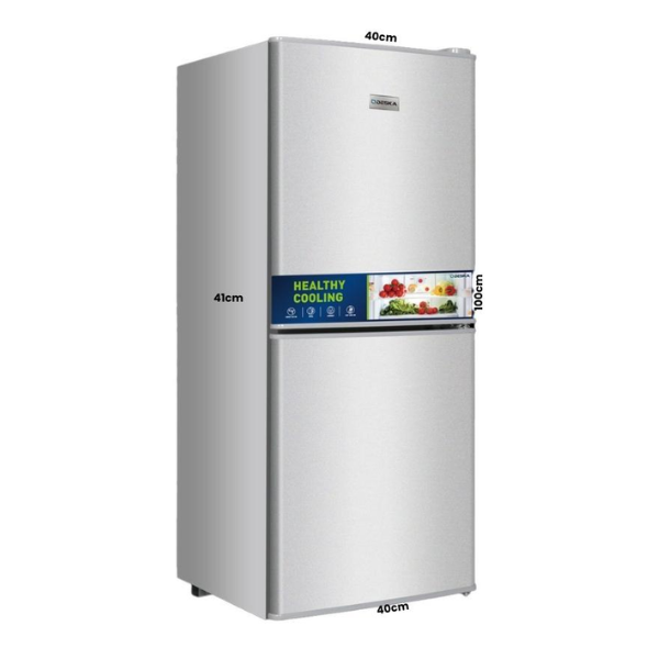 REFRIGERATEUR DESKA COMBINE 2TIROIRS PM GRIS BF166DKG