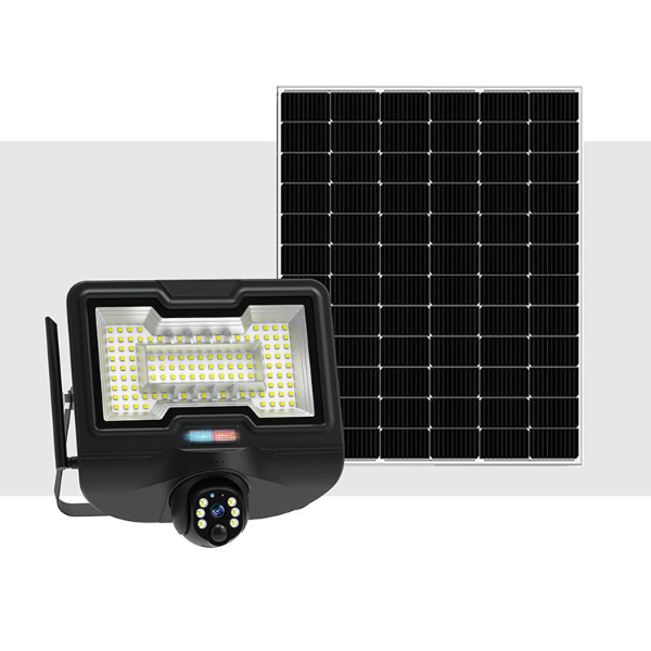 Caméra solaire + Éclairage LED 2-en-1