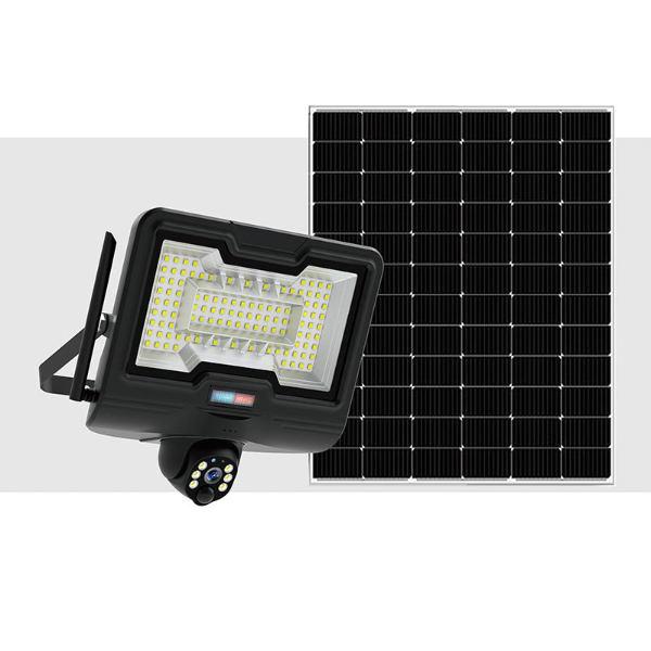 Caméra solaire + Éclairage LED 2-en-1