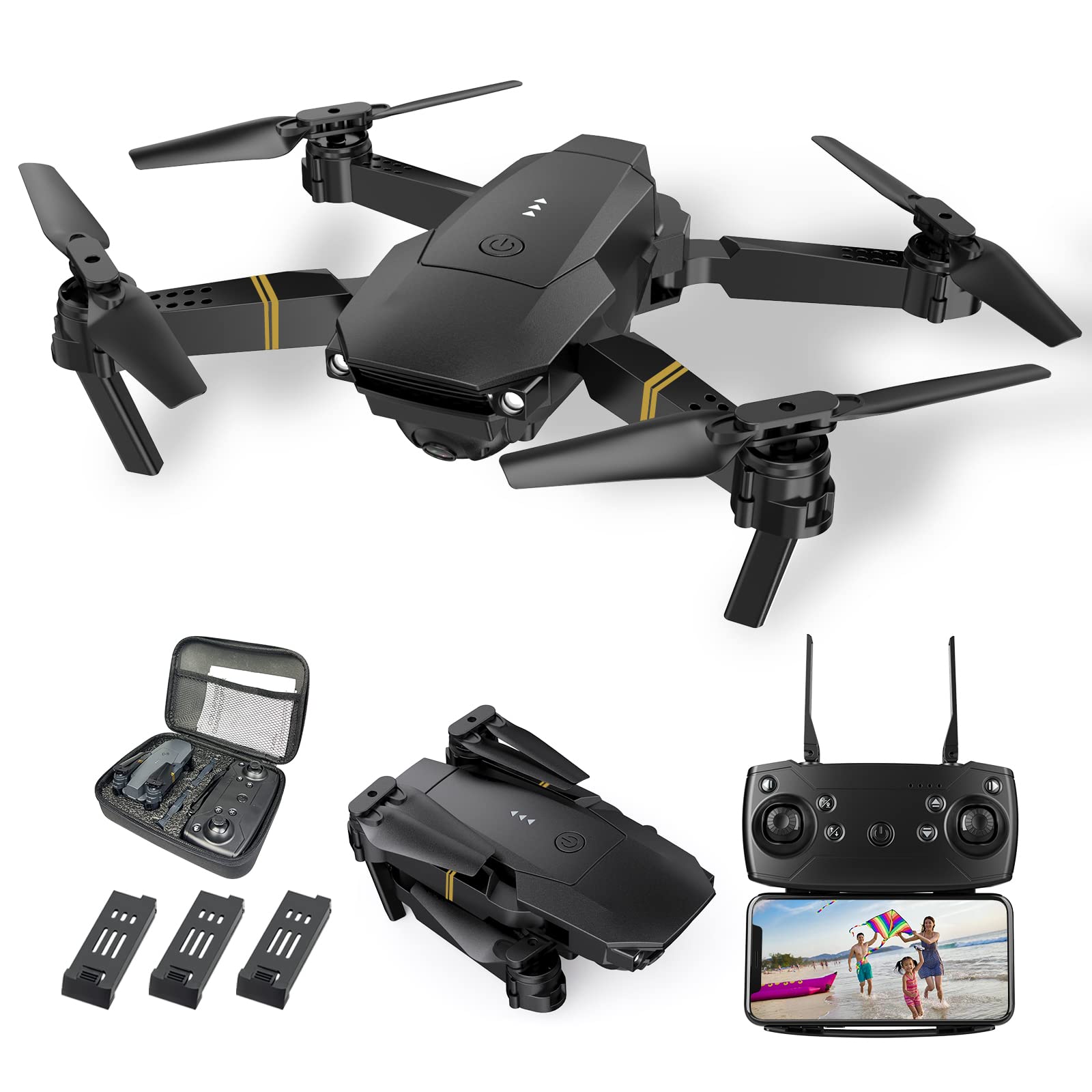 Drone 4K HD caméra Grand Angle 1080P WiFi