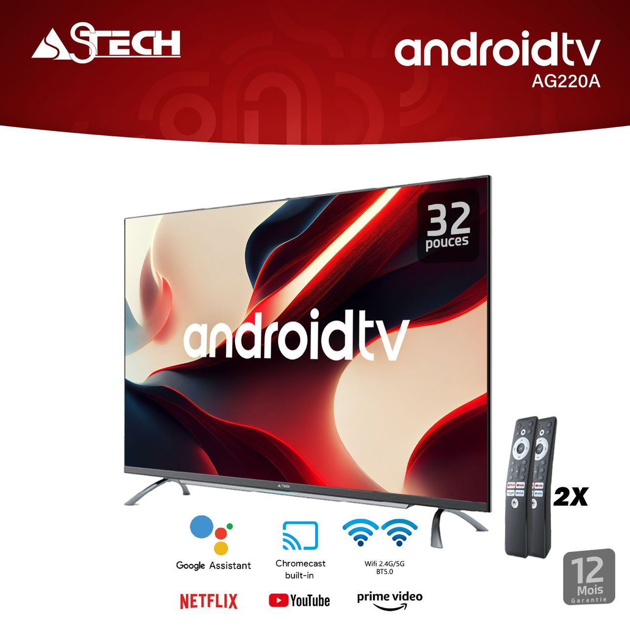 Smart TV 32 pouces ASTECH 